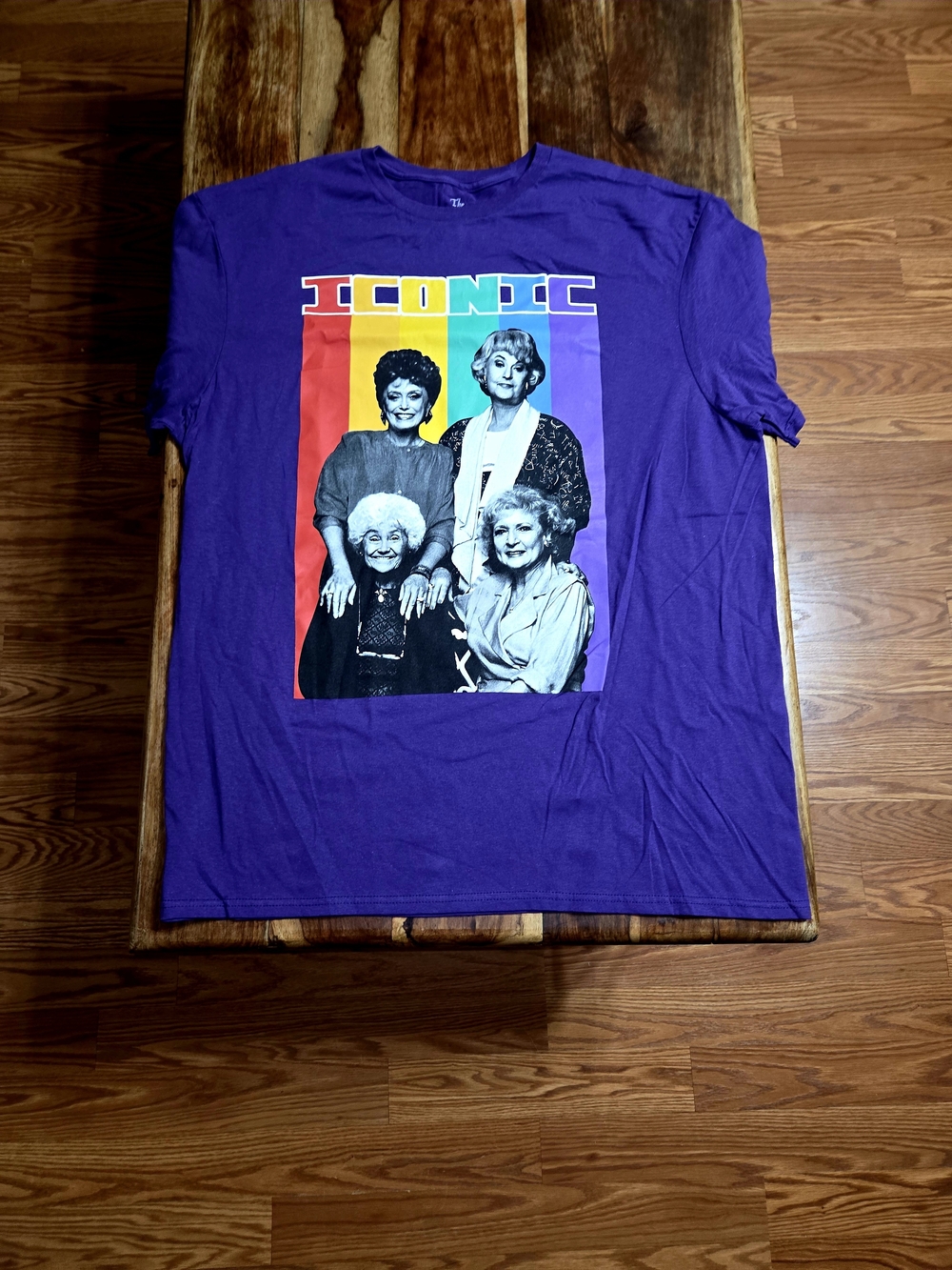 The Golden Girls Purple "ICONIC" Graphic Short Sleeve Tee